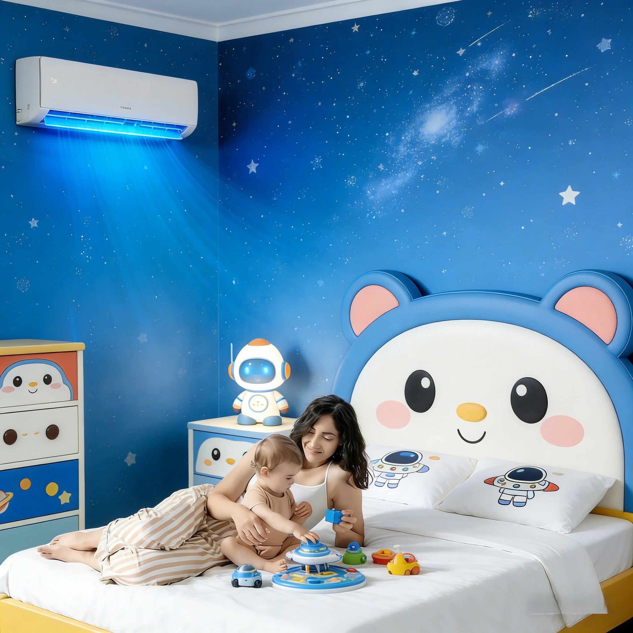 11,500 BTU 17 SEER2 115V Mini Split Air Conditioner with Heat Pump Ductless Inverter & Install Kit