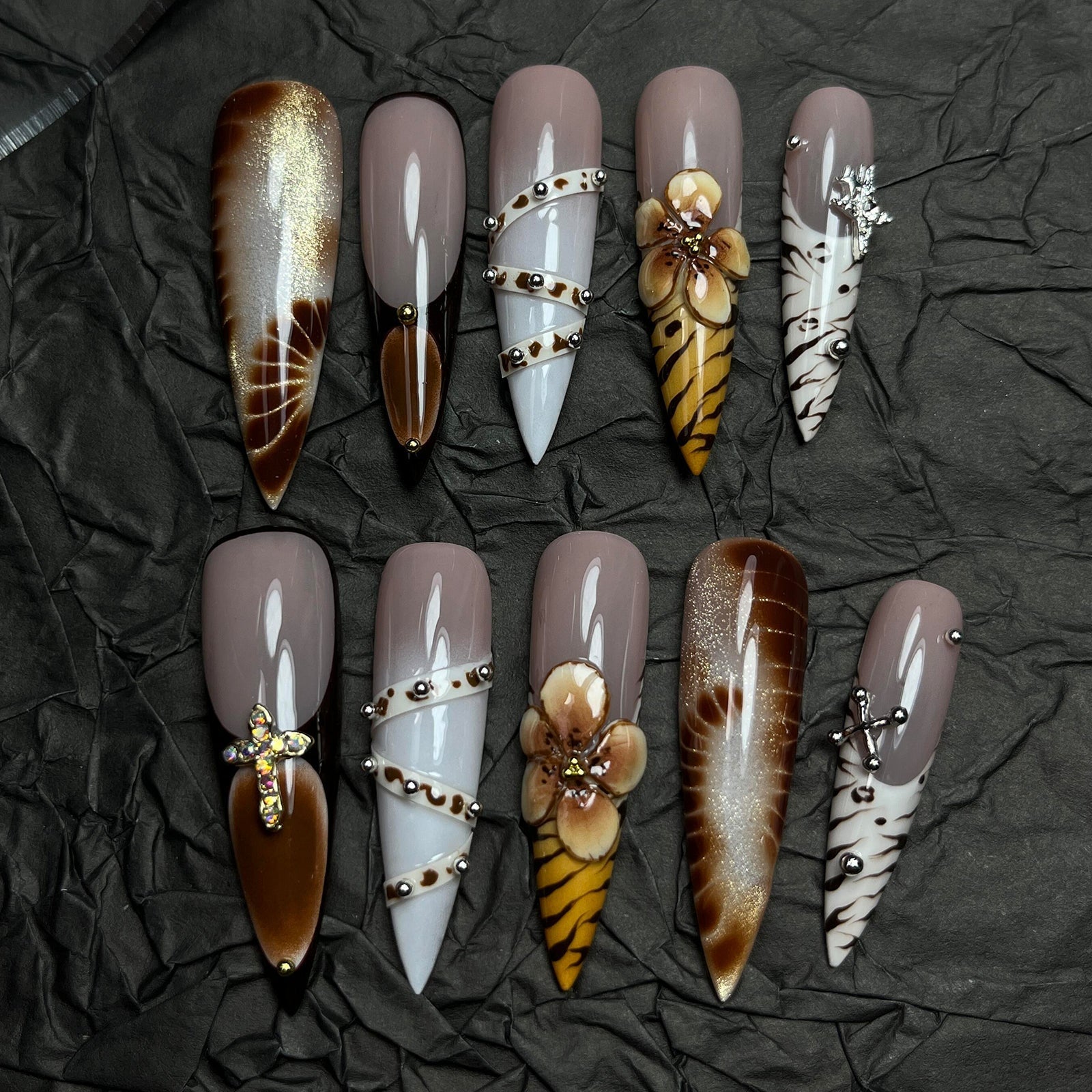 Siva Nail, Desert Bloom, Exotic Chic, handgemachte Nagelpresse