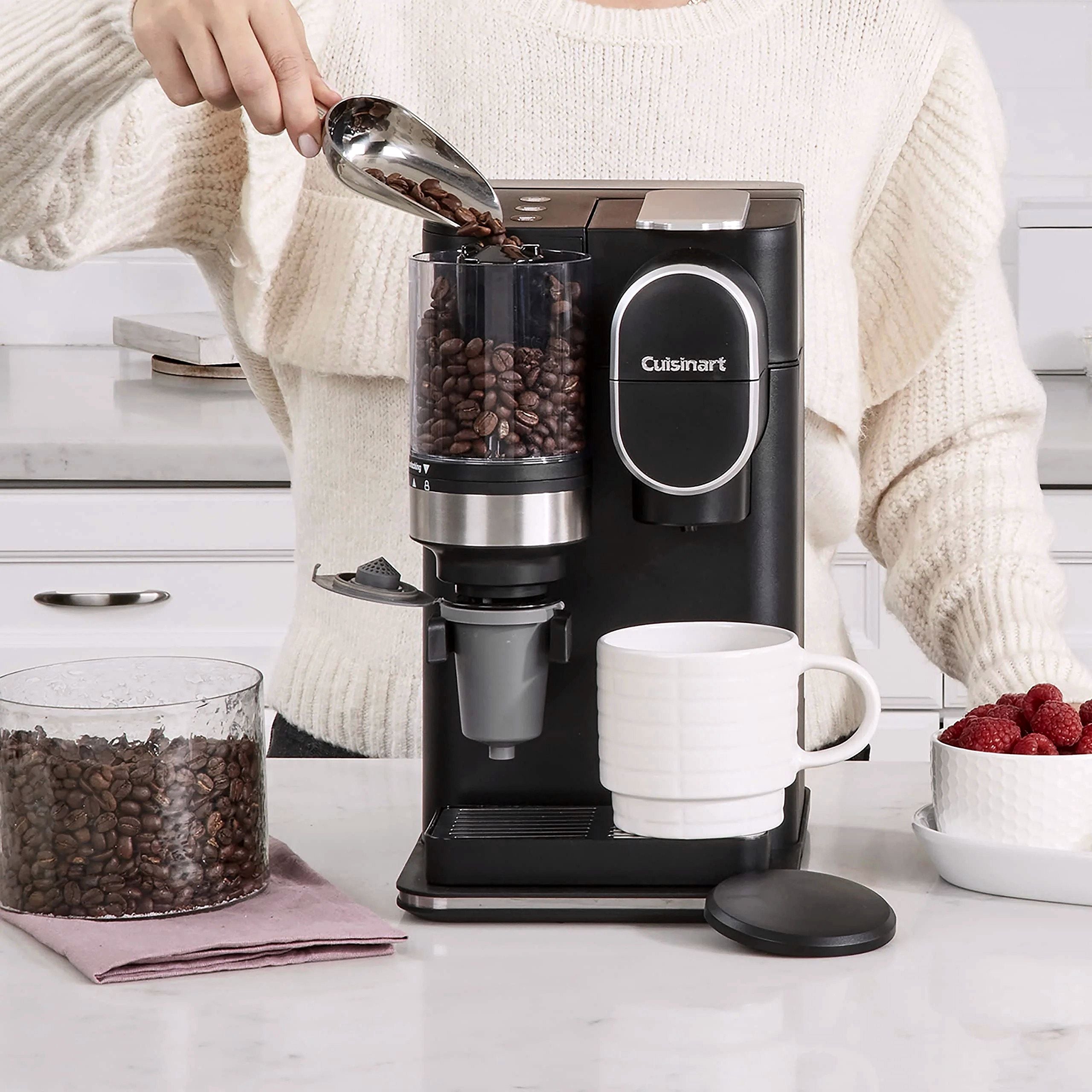 Cuisinart Single-Serve Kaffeemaschine mit integriertem Kaffeebohnenmahlwerk