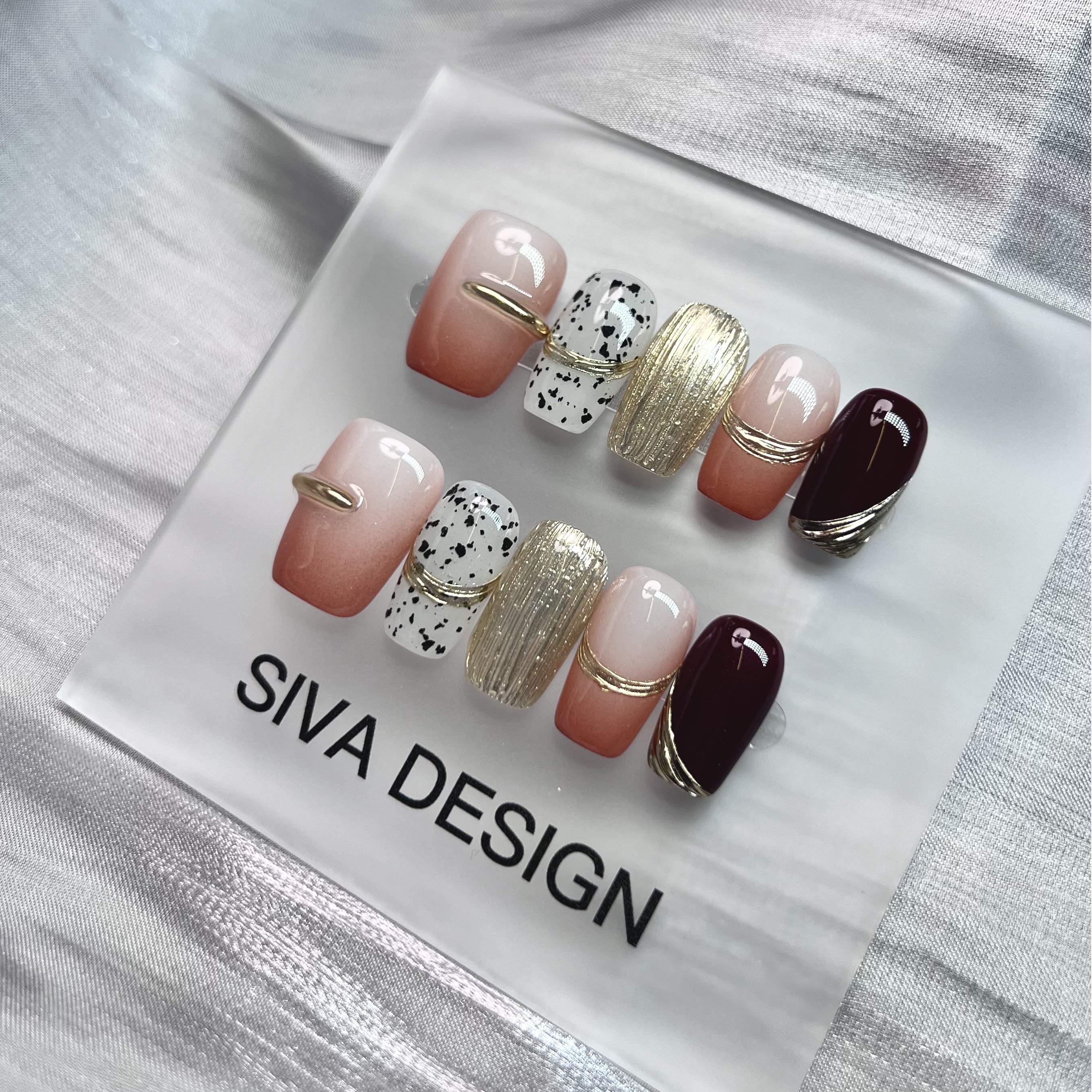 Siva Nail, Pixie Dust Delight, Elegant Fusion, handgemachte Nagelpresse