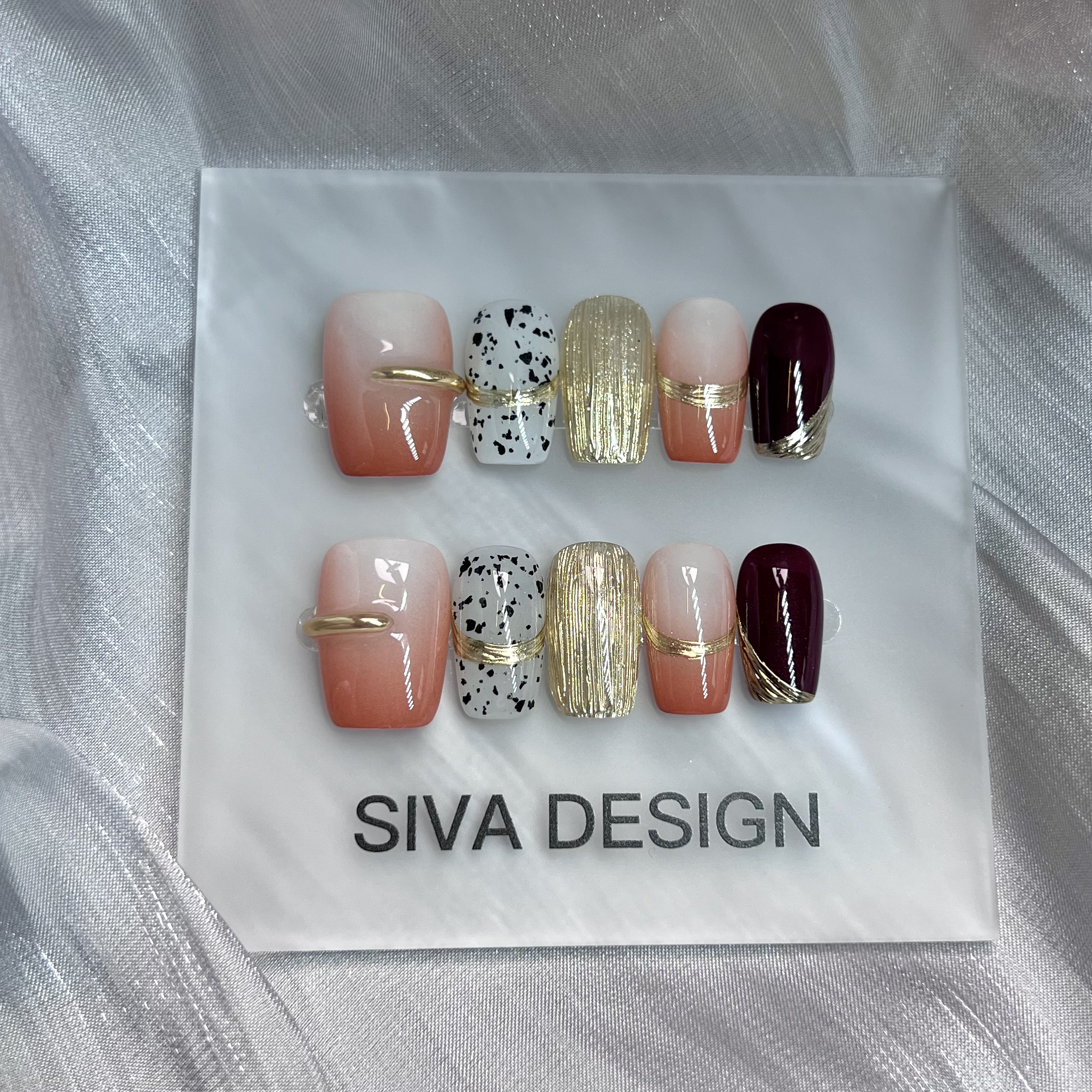 Siva Nail, Pixie Dust Delight, Elegant Fusion, handgemachte Nagelpresse