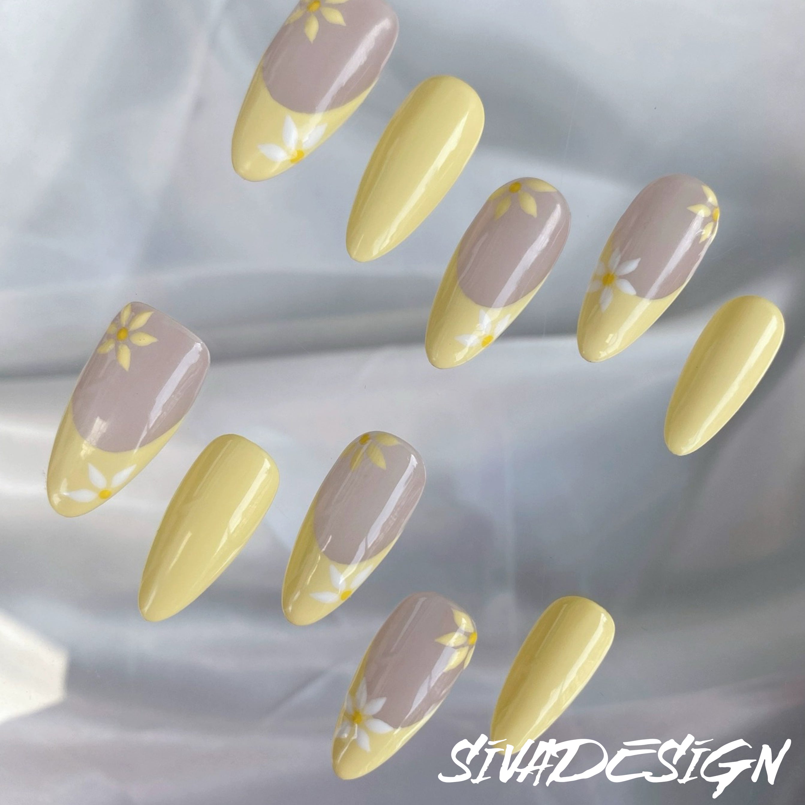 Siva Nail, Sunshine Meadows, Radiant Bloom, handgemachte Nagelpresse