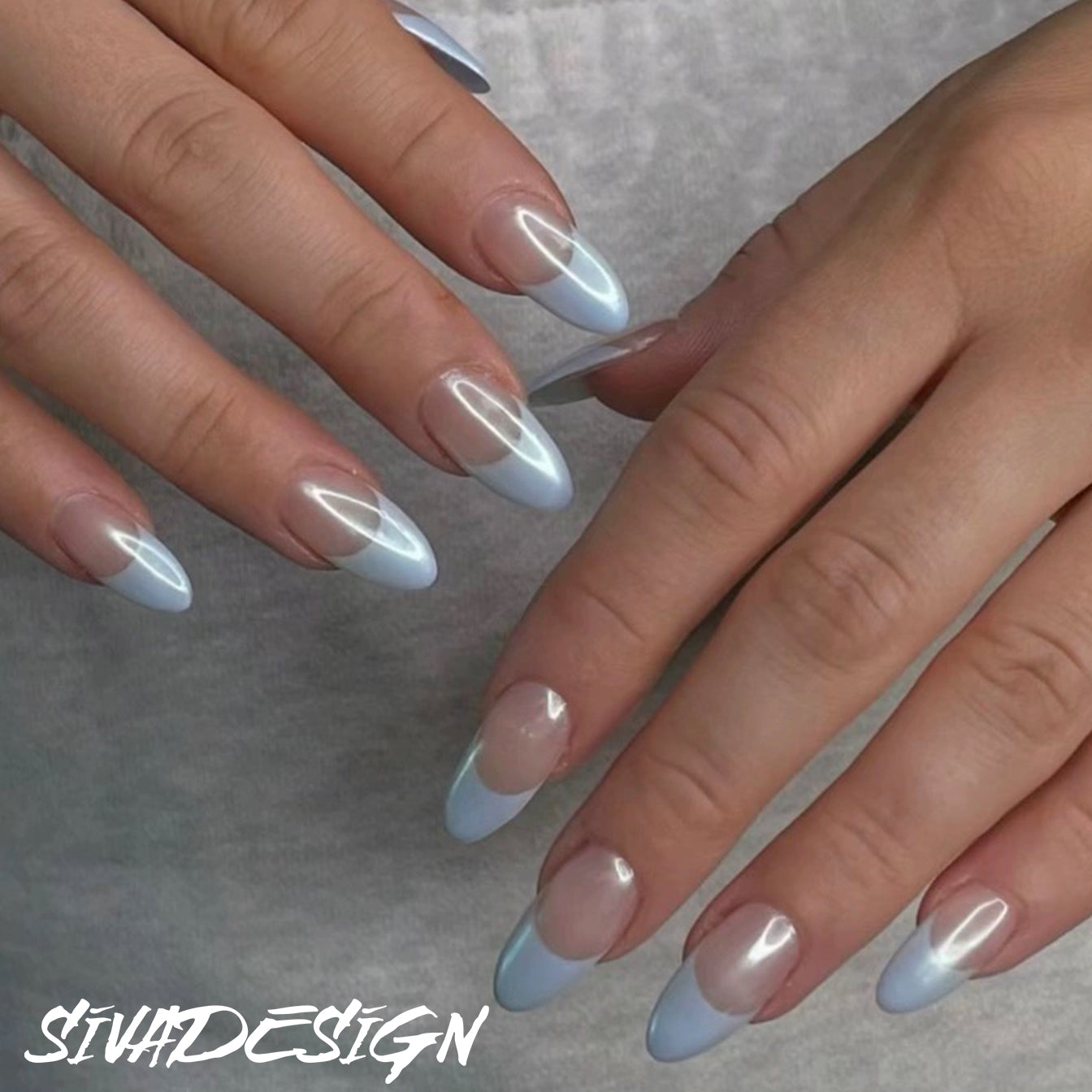 Siva Nail, Skyline Fade, Tranquil Elegance, handgemachte Nagelpresse