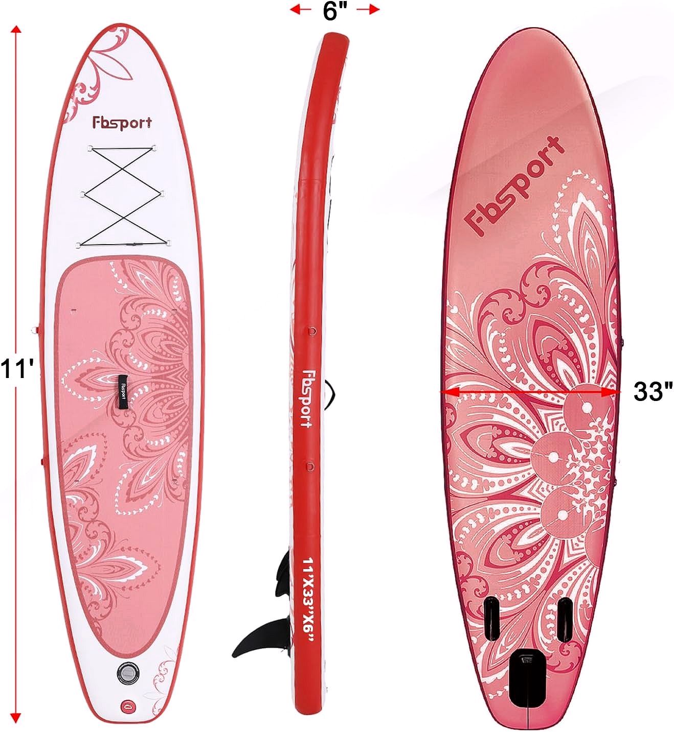 Premium Stand Up Paddle Board, Yoga Board with Durable SUP Accessories & Carry Bag | Wide Stance, Surf Control, Non-Slip Deck, Leash, Paddle and Pump for Youth & Adult