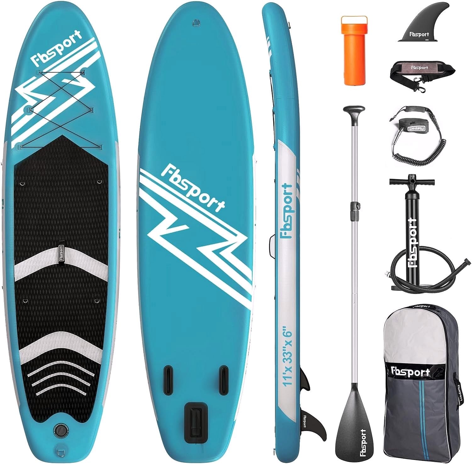Premium Stand Up Paddle Board, Yoga Board with Durable SUP Accessories & Carry Bag | Wide Stance, Surf Control, Non-Slip Deck, Leash, Paddle and Pump for Youth & Adult