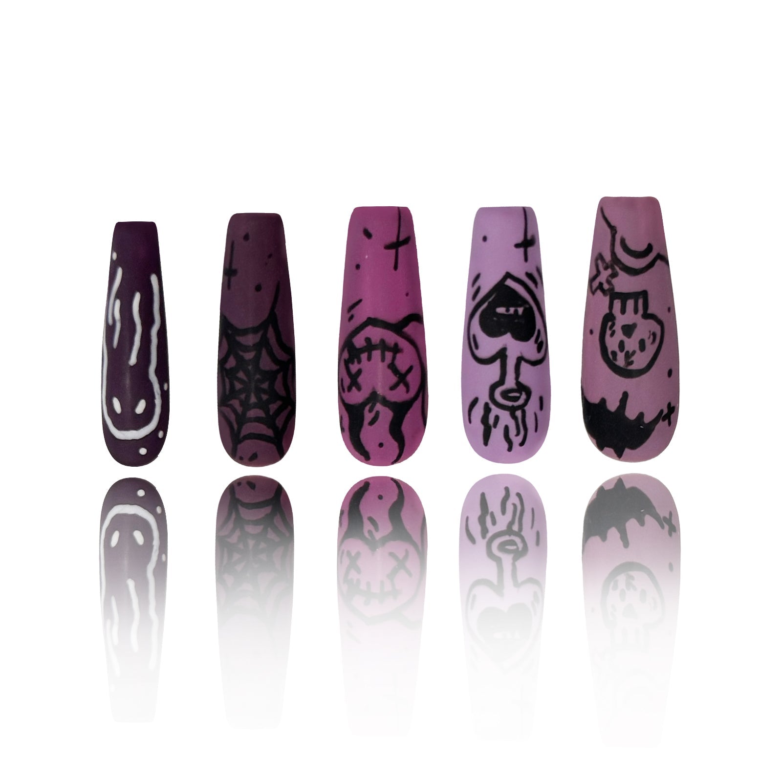 Siva Nail, Gruselige Glyphen, Halloween Vibes, handgemachte Nagelpresse