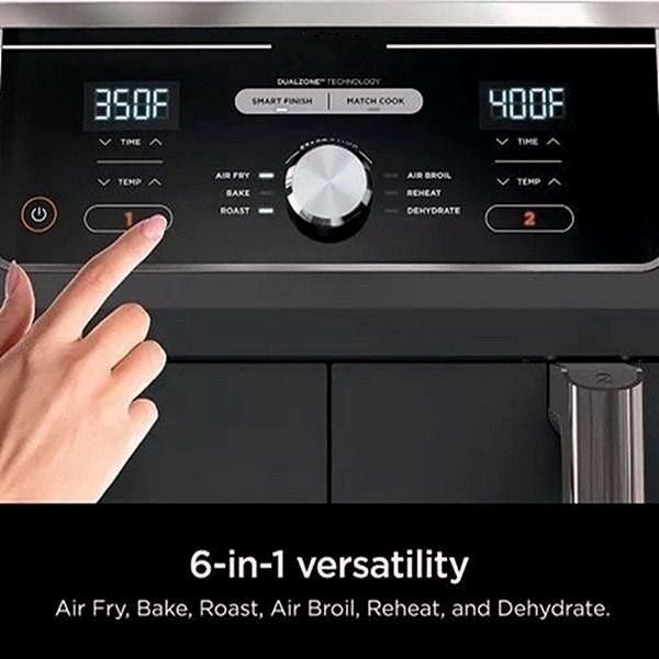 RÄUMUNGSVERKAUF – Heißluftfritteuse mit 2 unabhängigen Frittierkörben