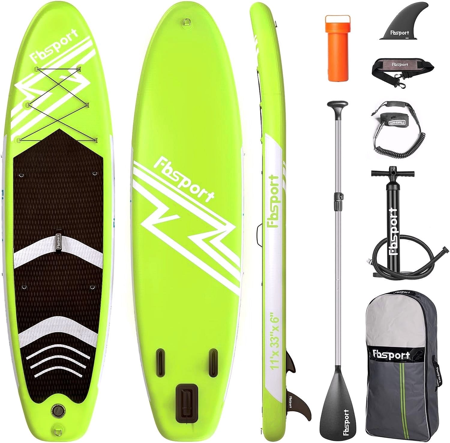 Premium Stand Up Paddle Board, Yoga Board with Durable SUP Accessories & Carry Bag | Wide Stance, Surf Control, Non-Slip Deck, Leash, Paddle and Pump for Youth & Adult