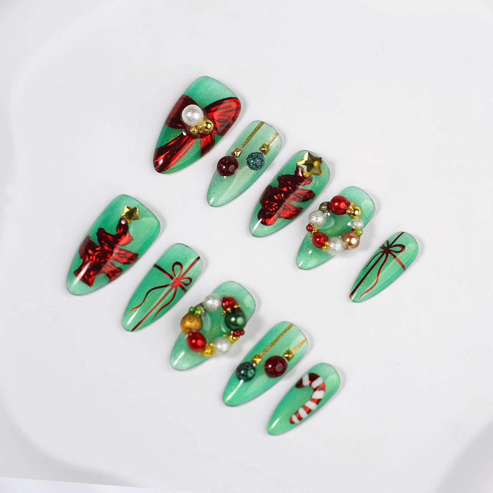 Siva Nail, Evergreen Enchantment, Weihnachtswunderland, handgemachte Nagelpresse