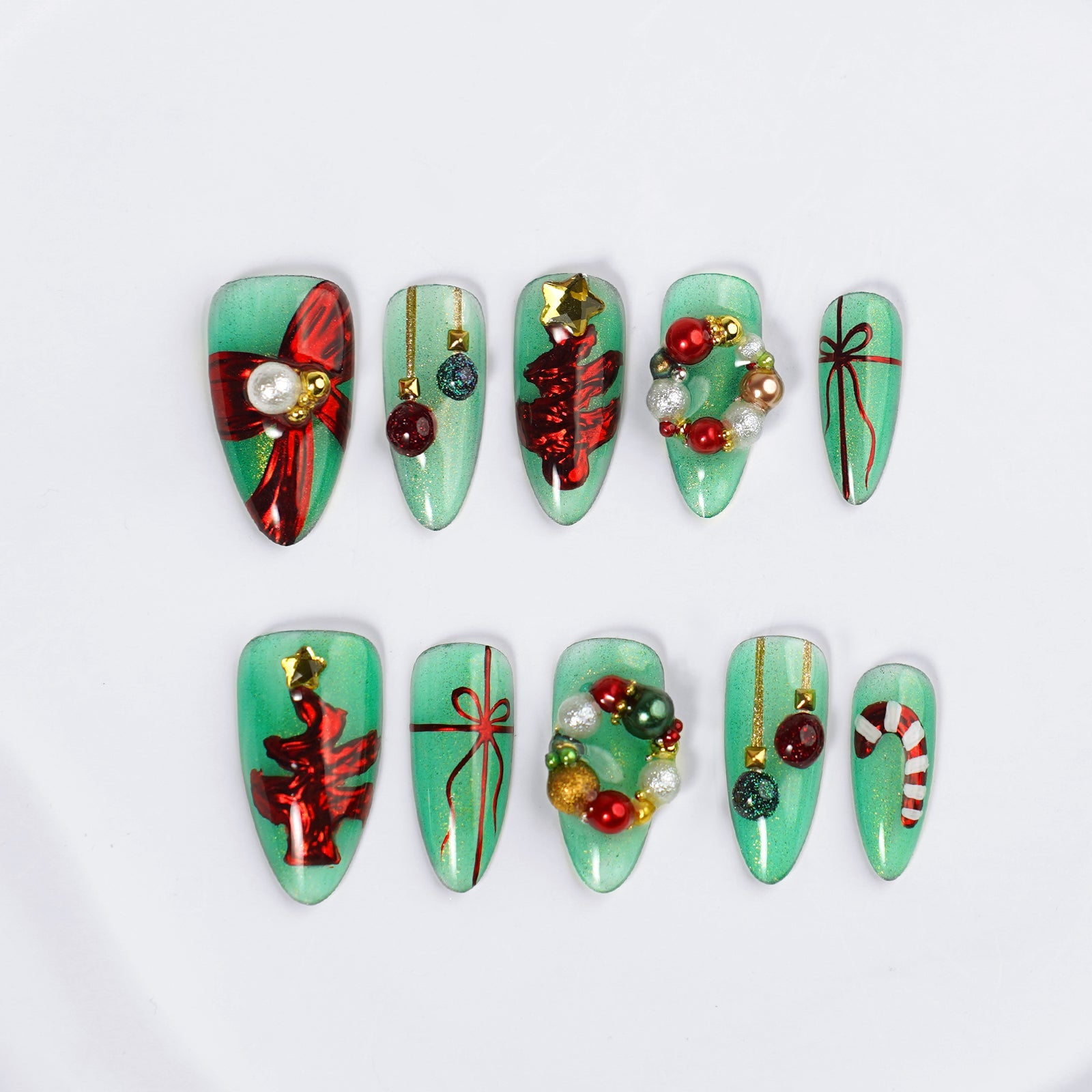 Siva Nail, Evergreen Enchantment, Weihnachtswunderland, handgemachte Nagelpresse