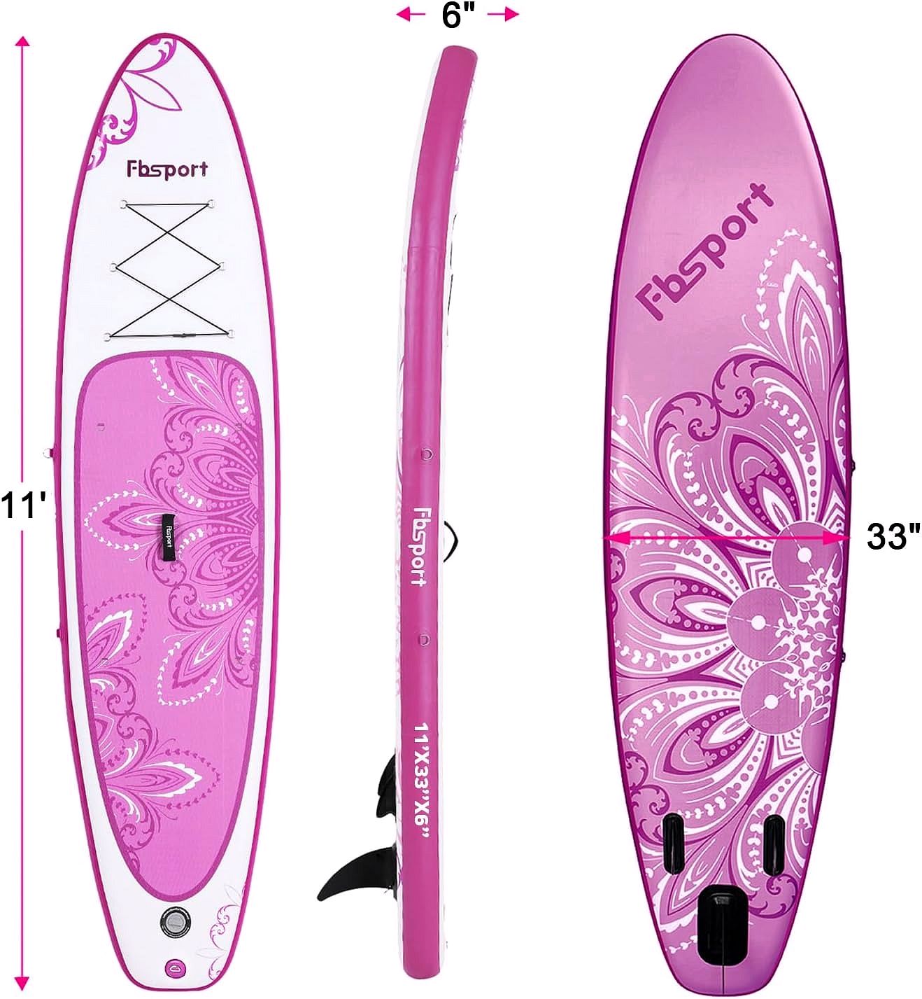 Premium Stand Up Paddle Board, Yoga Board with Durable SUP Accessories & Carry Bag | Wide Stance, Surf Control, Non-Slip Deck, Leash, Paddle and Pump for Youth & Adult
