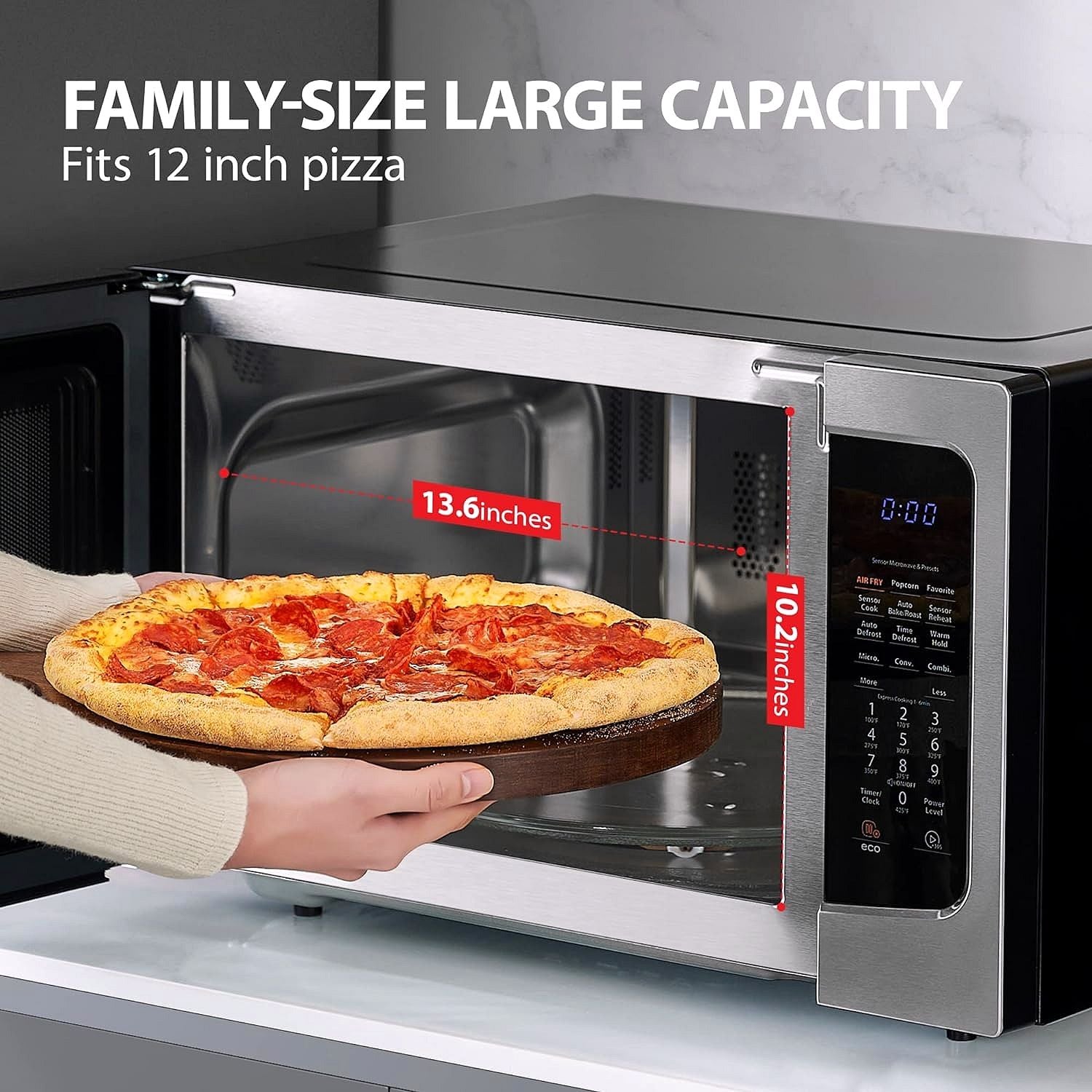 TOSHIBA 4-in-1 ML-EC42P(SS) Mikrowellenofen für die Arbeitsplatte