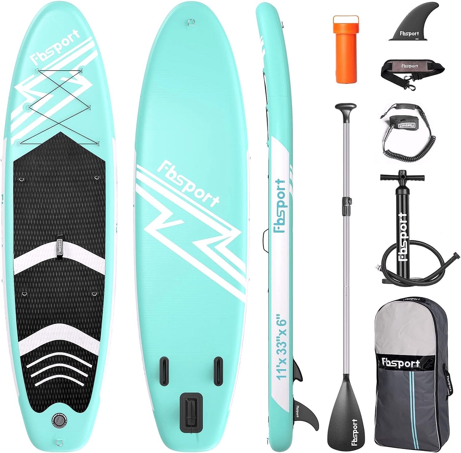 Premium Stand Up Paddle Board, Yoga Board with Durable SUP Accessories & Carry Bag | Wide Stance, Surf Control, Non-Slip Deck, Leash, Paddle and Pump for Youth & Adult