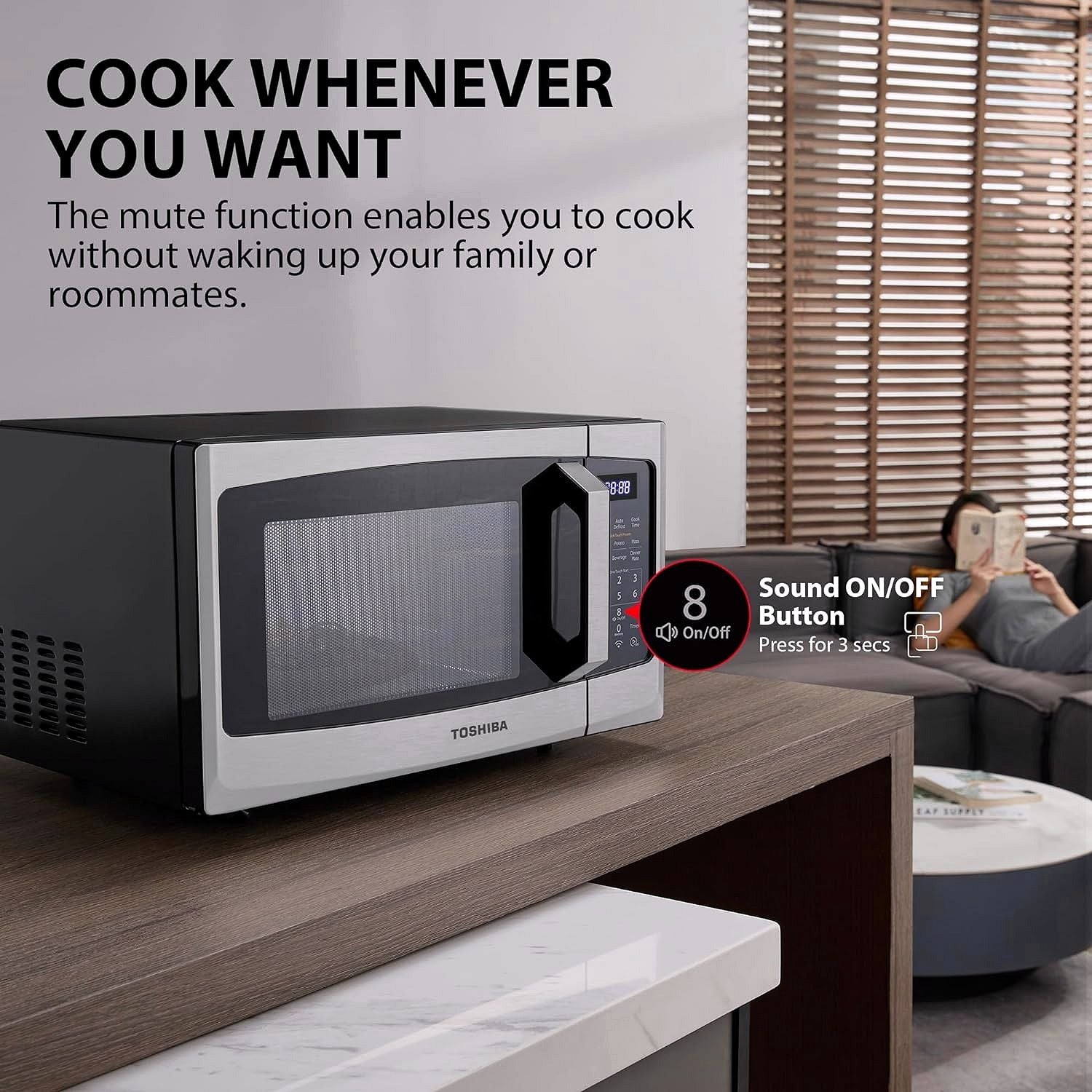 TOSHIBA 4-in-1 ML-EC42P(SS) Mikrowellenofen für die Arbeitsplatte