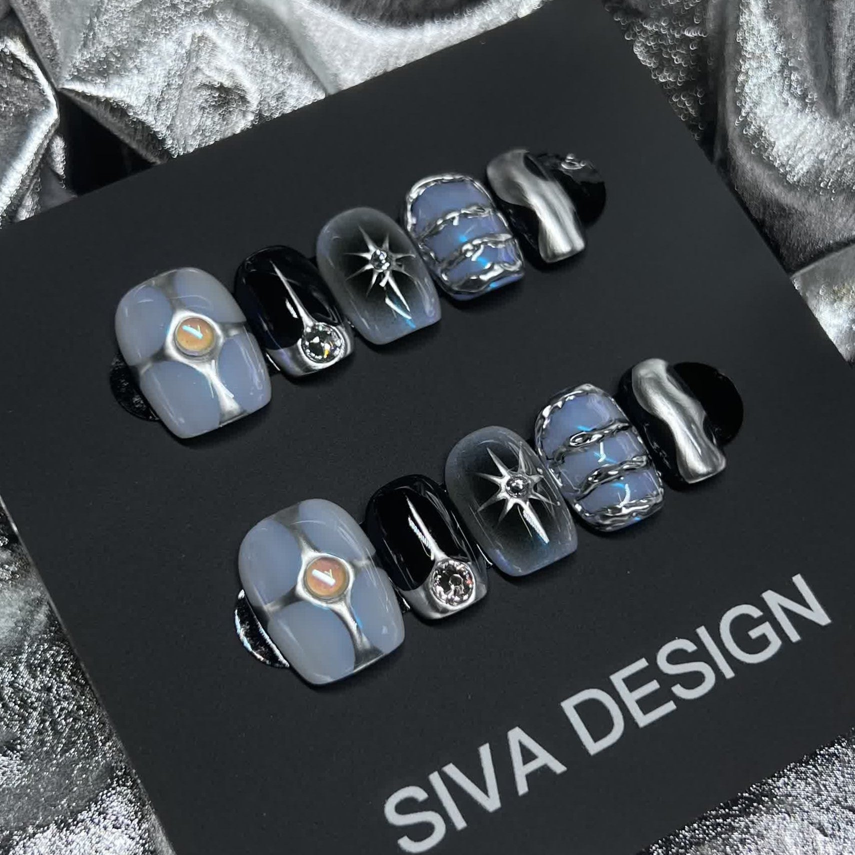 Siva Nail, Selene's Whisper, handgemachte Nagelpresse im Lunar-Stil