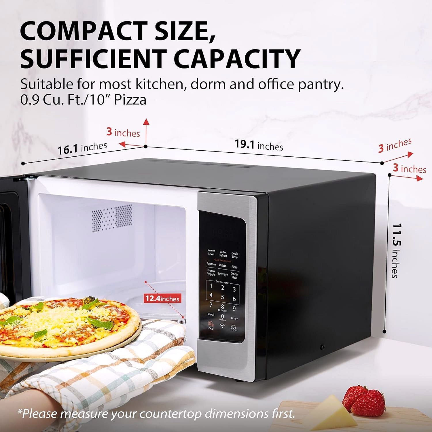 TOSHIBA 4-in-1 ML-EC42P(SS) Mikrowellenofen für die Arbeitsplatte