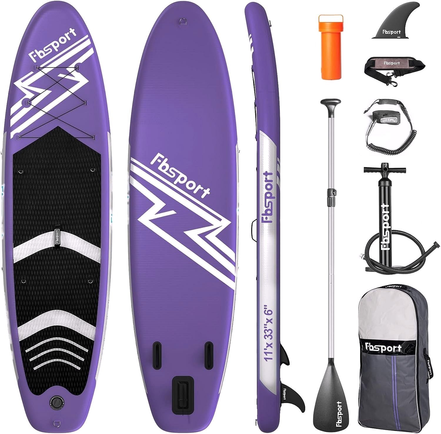 Premium Stand Up Paddle Board, Yoga Board with Durable SUP Accessories & Carry Bag | Wide Stance, Surf Control, Non-Slip Deck, Leash, Paddle and Pump for Youth & Adult