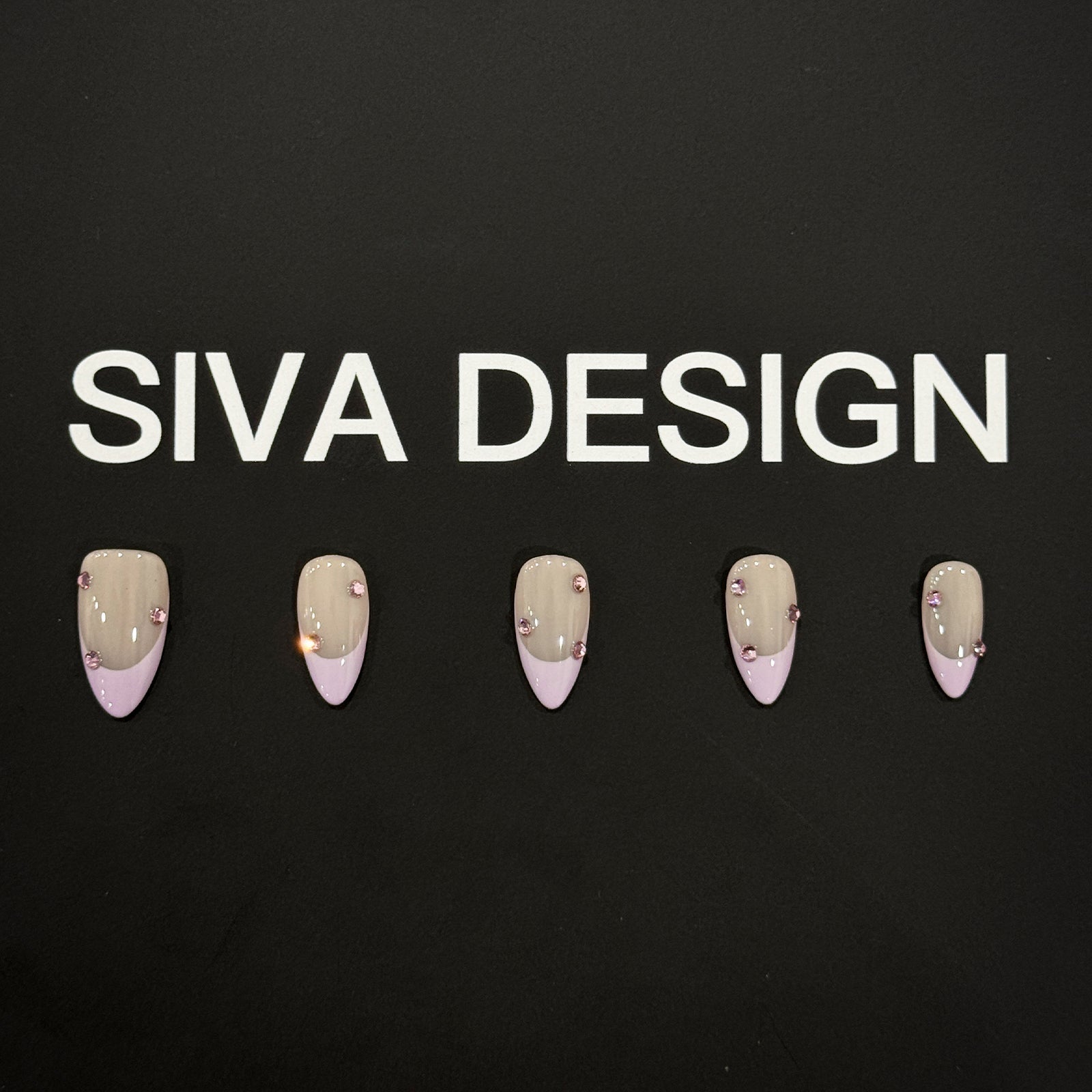 Siva Nail, Crystal Sands, Simple Pink Classic French, handgemachte Nagelpresse