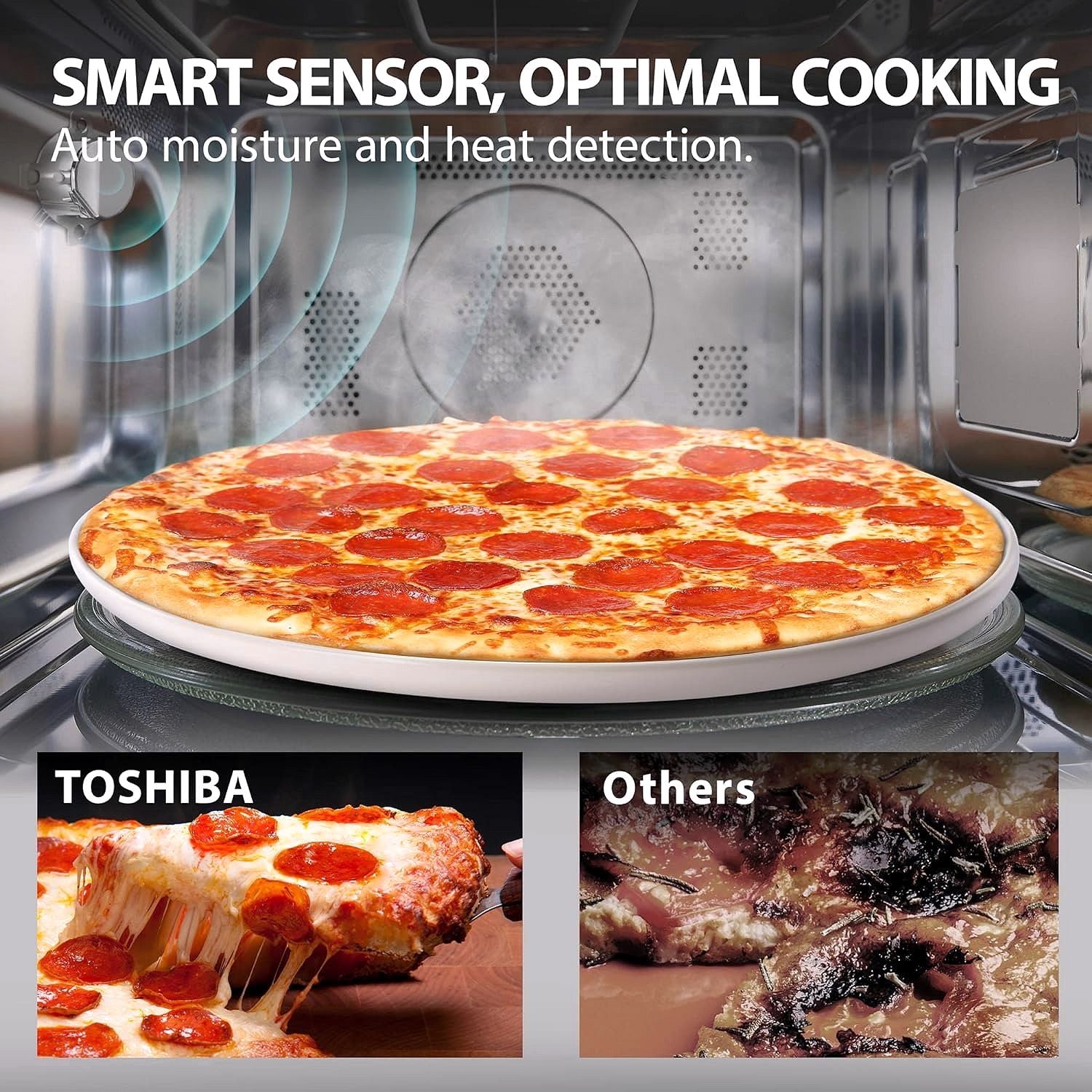 TOSHIBA 4-in-1 ML-EC42P(SS) Mikrowellenofen für die Arbeitsplatte