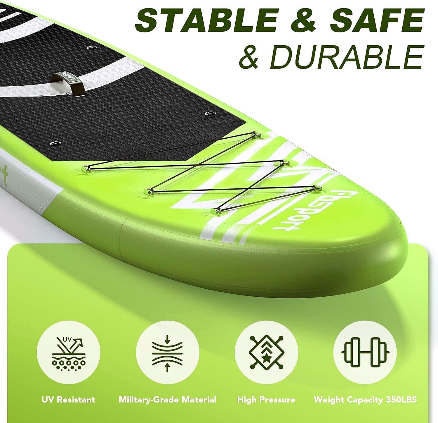 Premium Stand Up Paddle Board, Yoga Board with Durable SUP Accessories & Carry Bag | Wide Stance, Surf Control, Non-Slip Deck, Leash, Paddle and Pump for Youth & Adult