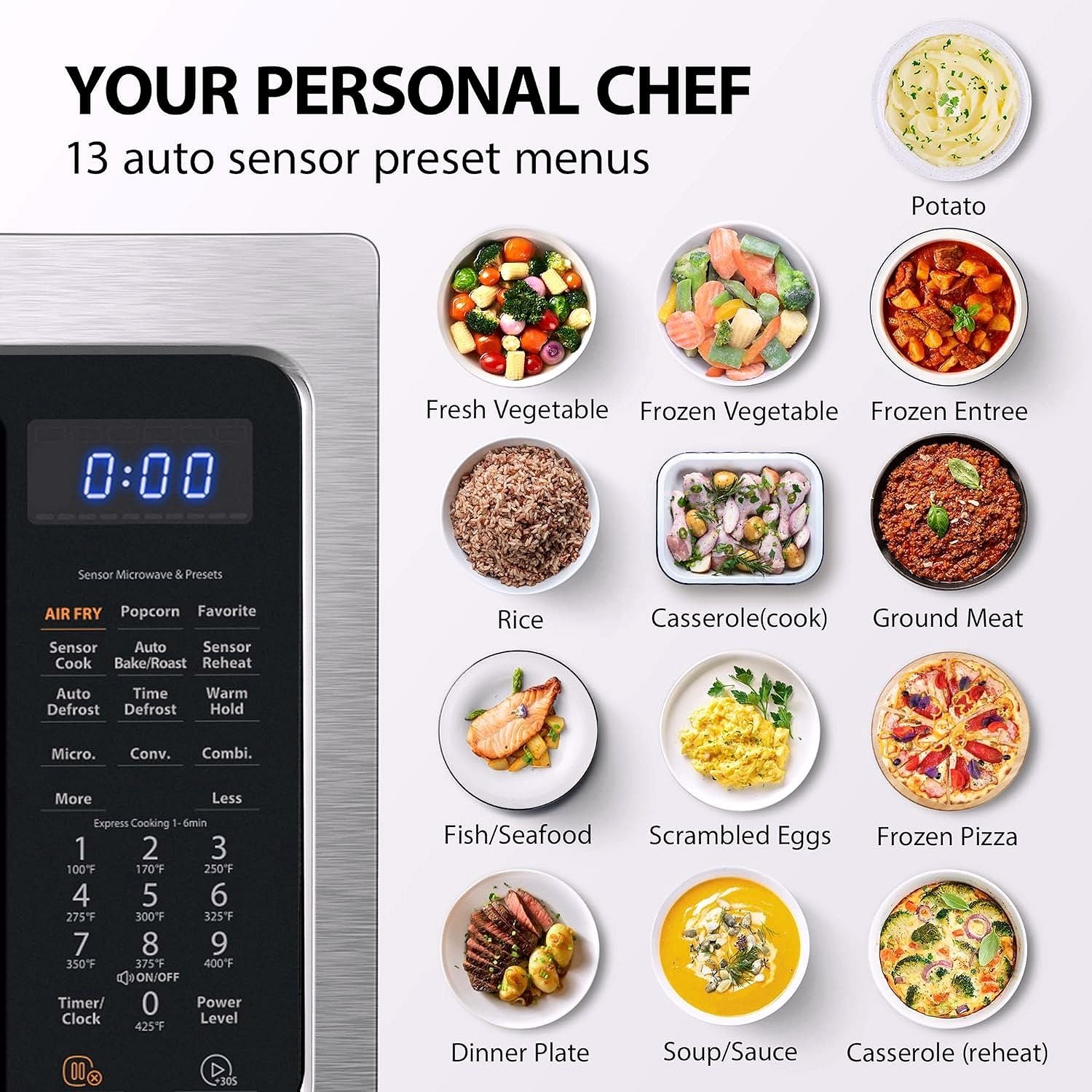 TOSHIBA 4-in-1 ML-EC42P(SS) Mikrowellenofen für die Arbeitsplatte