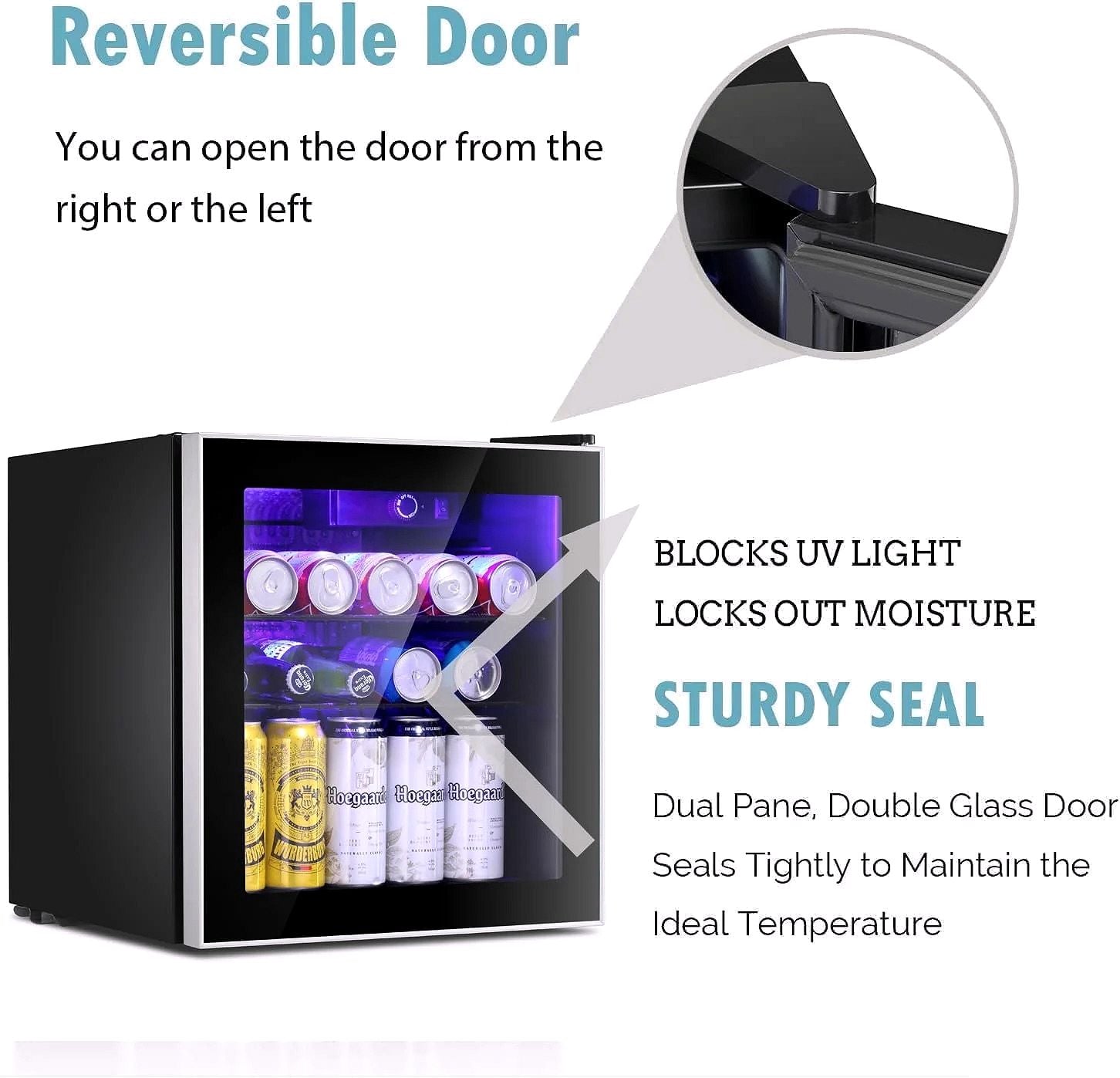 Antarctic Star Mini-Getränkekühlschrank – 60-Dosen Beverage Refrigerator