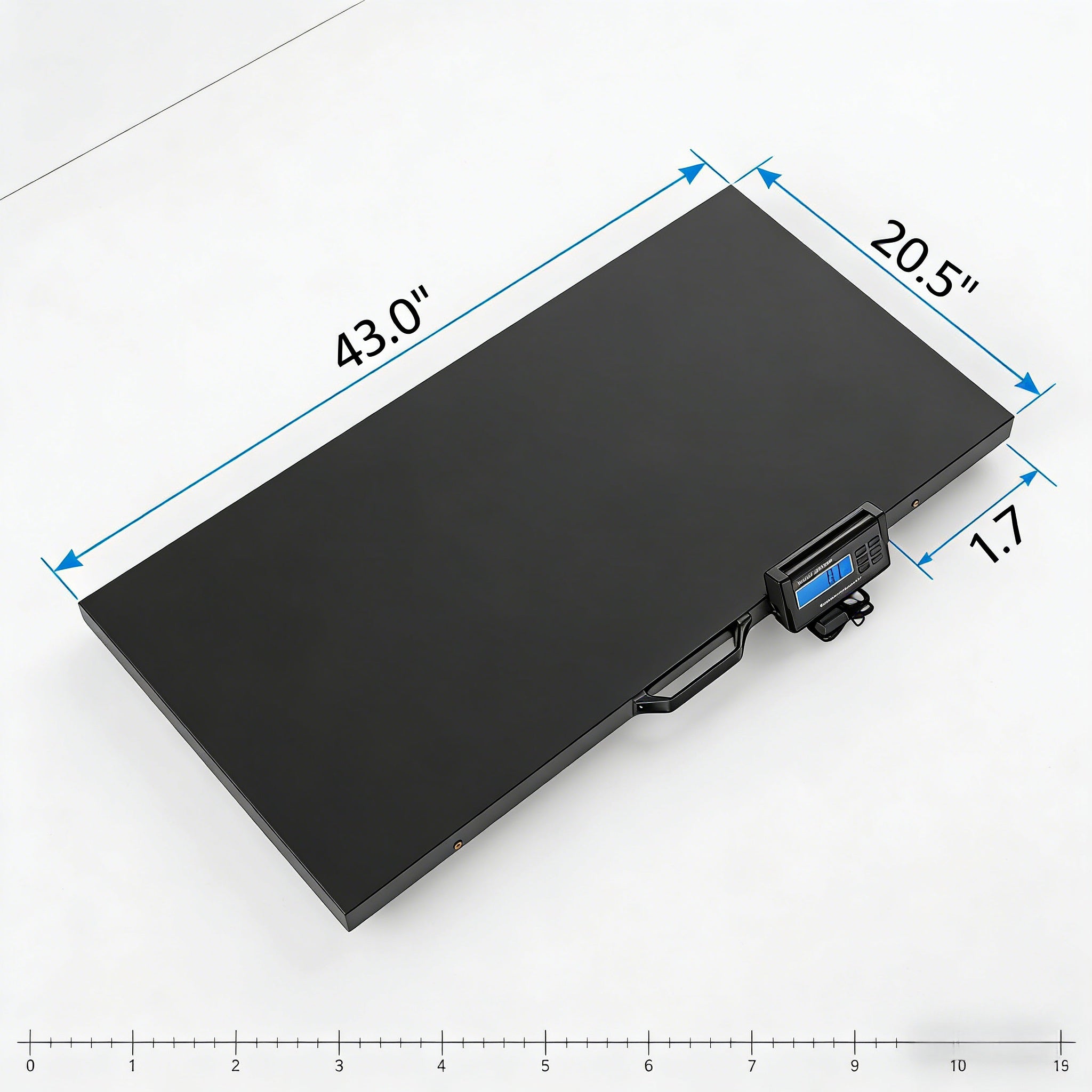 1100 LBS x 0.2 LBS Livestock Scale Electronic Platform Scale for Dog Goat Sheep Black