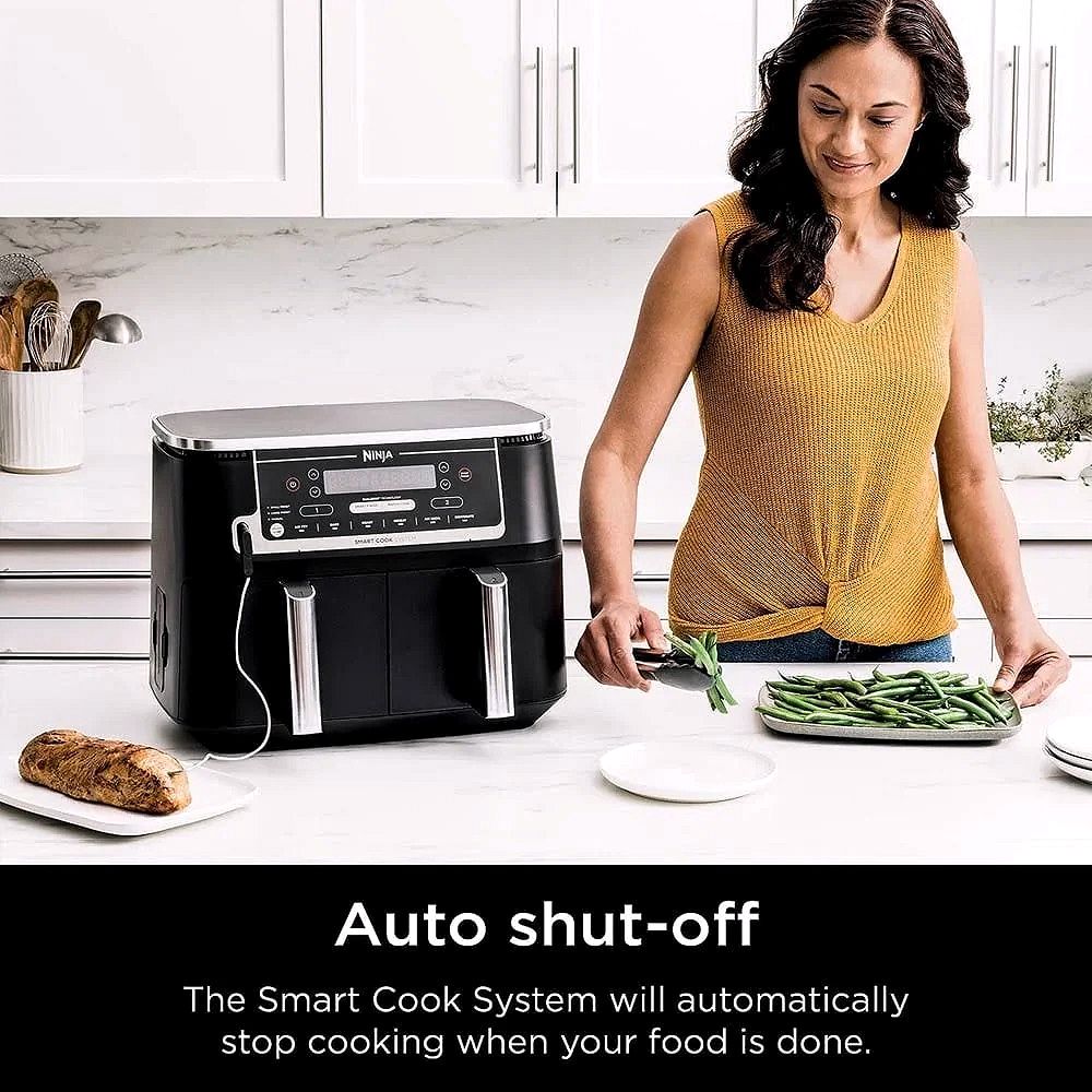 Ninja DZ550 Foodi 10 Quart 6-in-1 DualZone Heißluftfritteuse