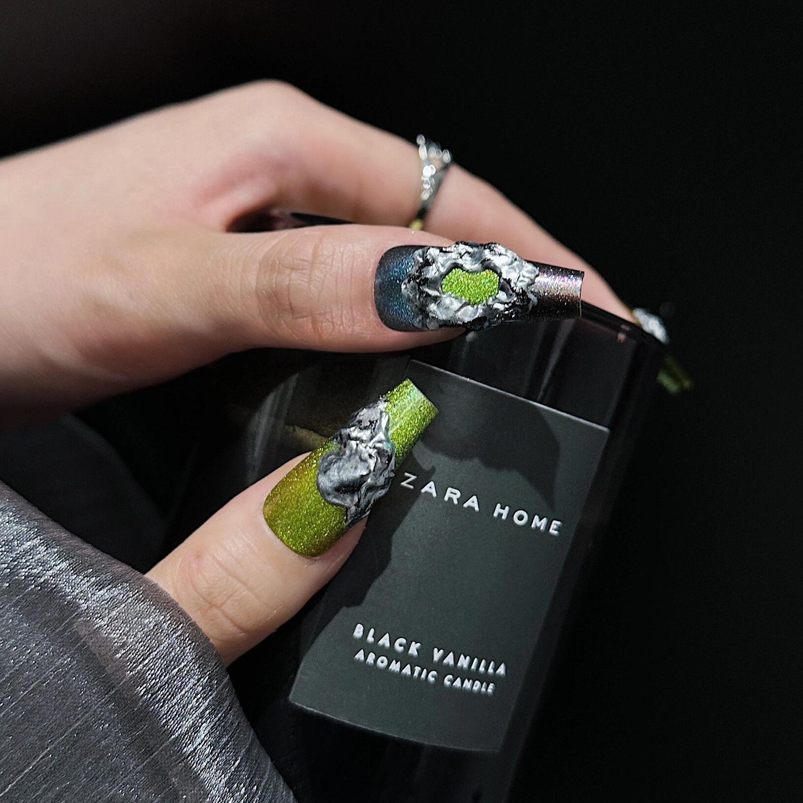 Siva Nail, Verde Vogue, Luxe Artistry, handgefertigte Nagelpresse