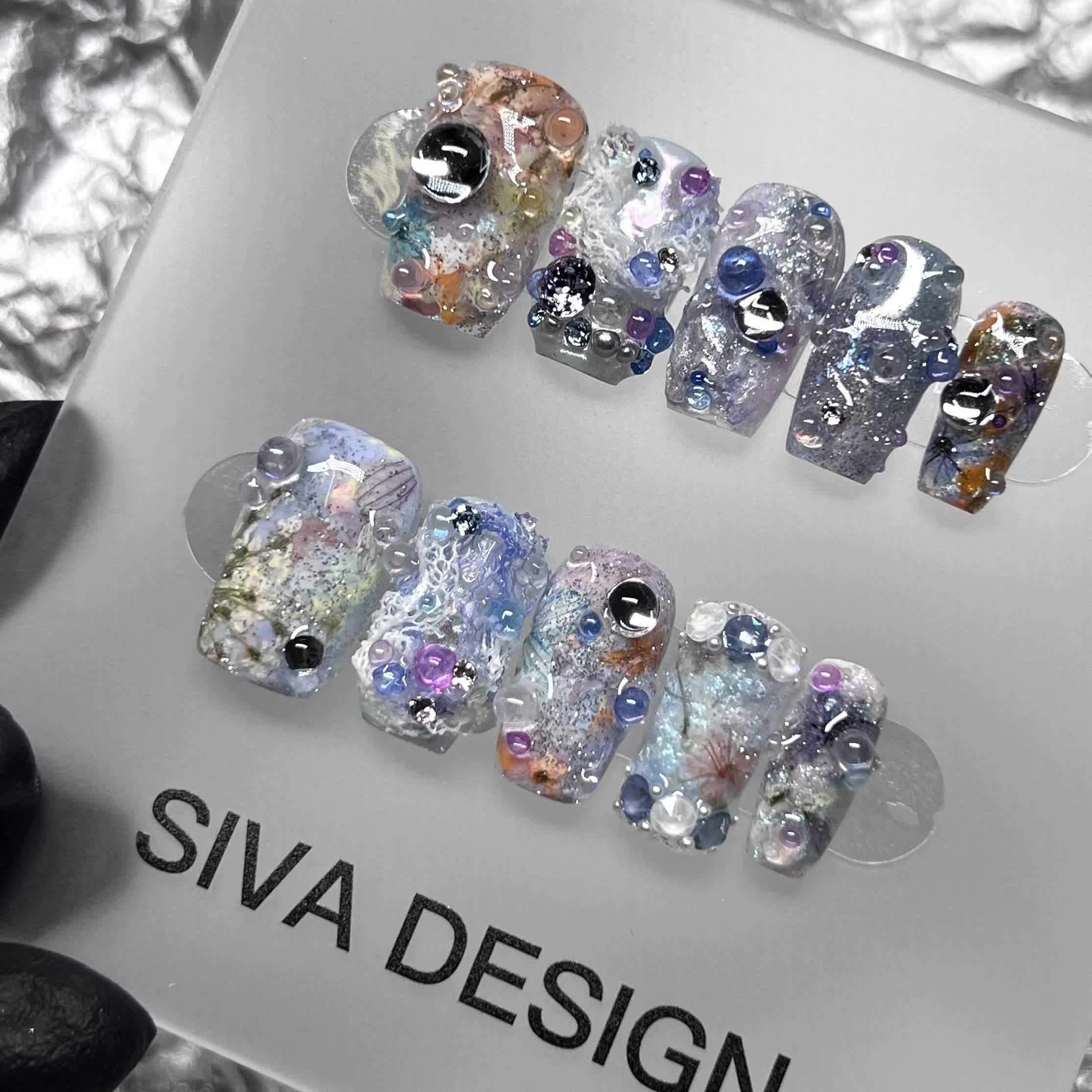 Siva Nail, Annas Welt, Edelsteindesign zum Aufdrücken von Nägeln