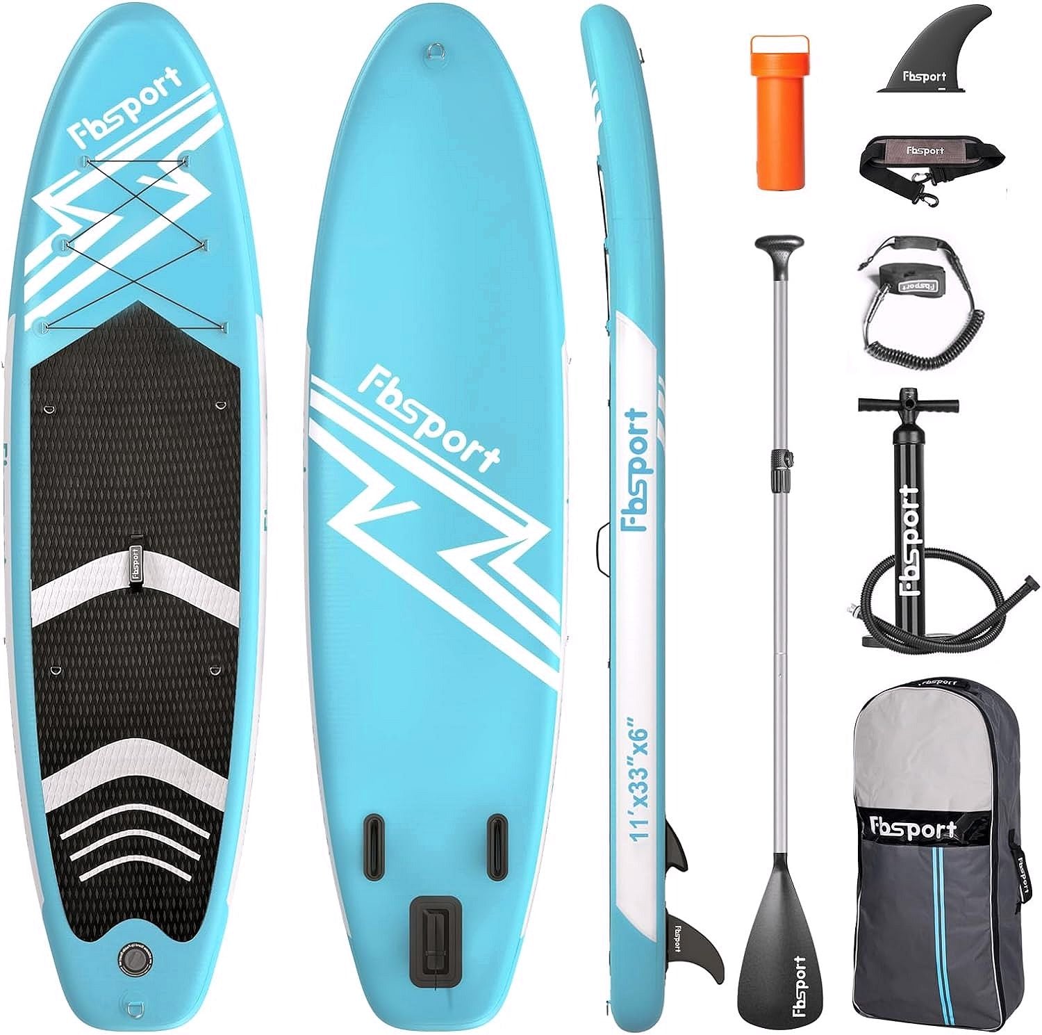 Premium Stand Up Paddle Board, Yoga Board with Durable SUP Accessories & Carry Bag | Wide Stance, Surf Control, Non-Slip Deck, Leash, Paddle and Pump for Youth & Adult