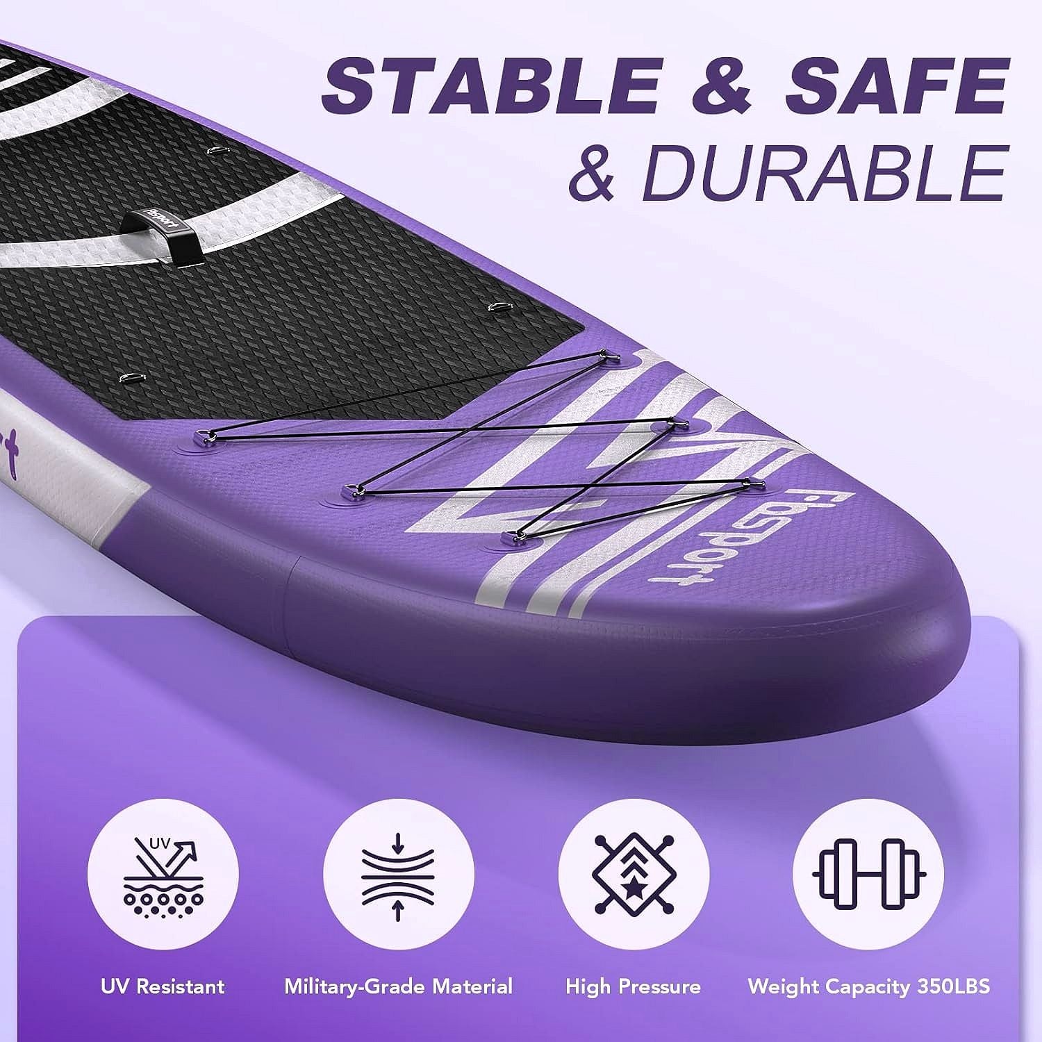 Premium Stand Up Paddle Board, Yoga Board with Durable SUP Accessories & Carry Bag | Wide Stance, Surf Control, Non-Slip Deck, Leash, Paddle and Pump for Youth & Adult