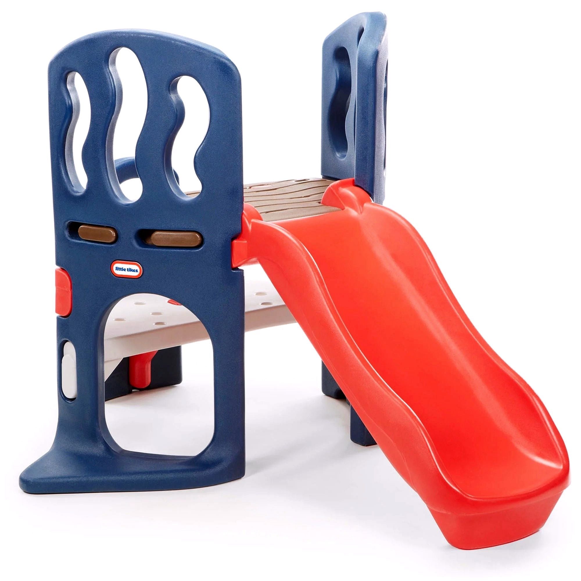 Little Tikes Hide & Slide Kletterspielzeug – Blau & Rot Kletter- und Rutschspielzeug für Kinder von 2 bis 6 Jahren