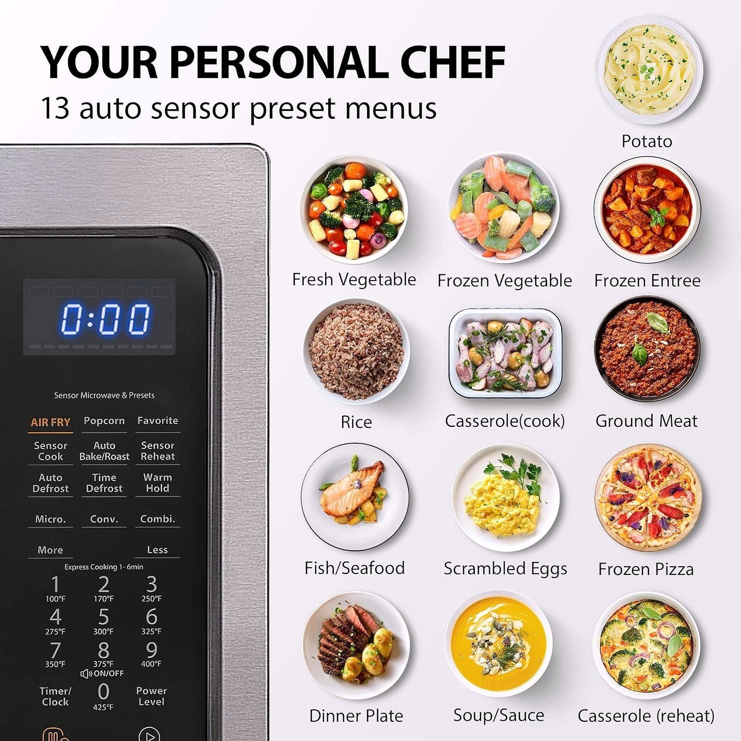 TOSHIBA 4-in-1 ML-EC42P(SS) Mikrowellenofen für die Arbeitsplatte