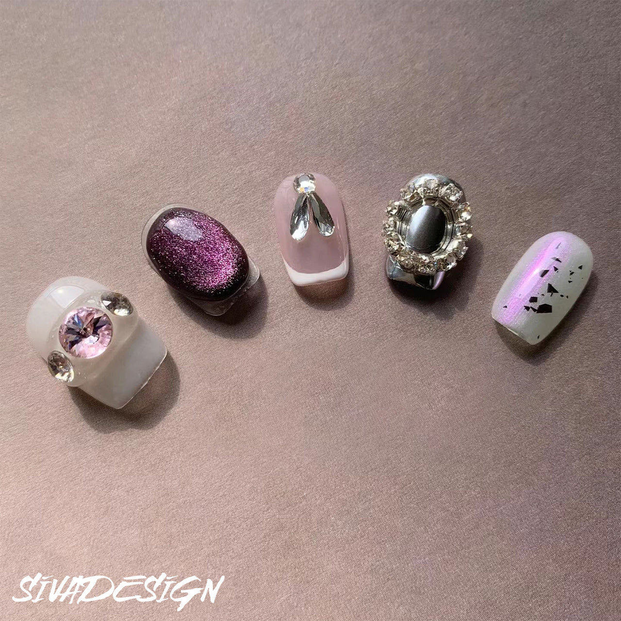 Siva Nail, Himmlischer Glanz, Luxe Press on Nails