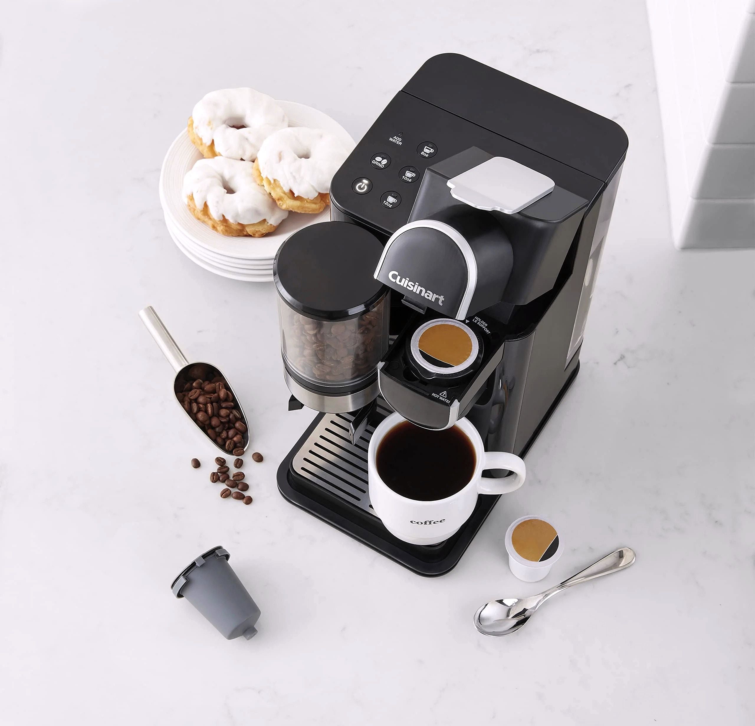 Cuisinart Single-Serve Kaffeemaschine mit integriertem Kaffeebohnenmahlwerk