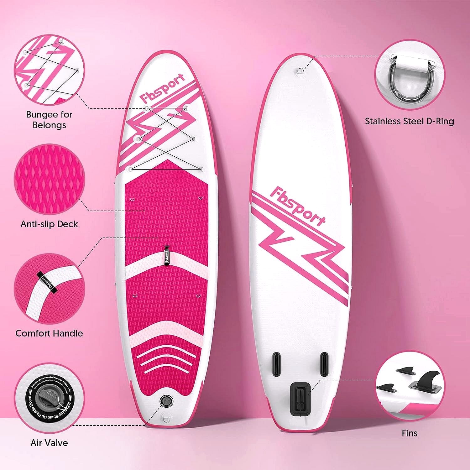 Premium Stand Up Paddle Board, Yoga Board with Durable SUP Accessories & Carry Bag | Wide Stance, Surf Control, Non-Slip Deck, Leash, Paddle and Pump for Youth & Adult