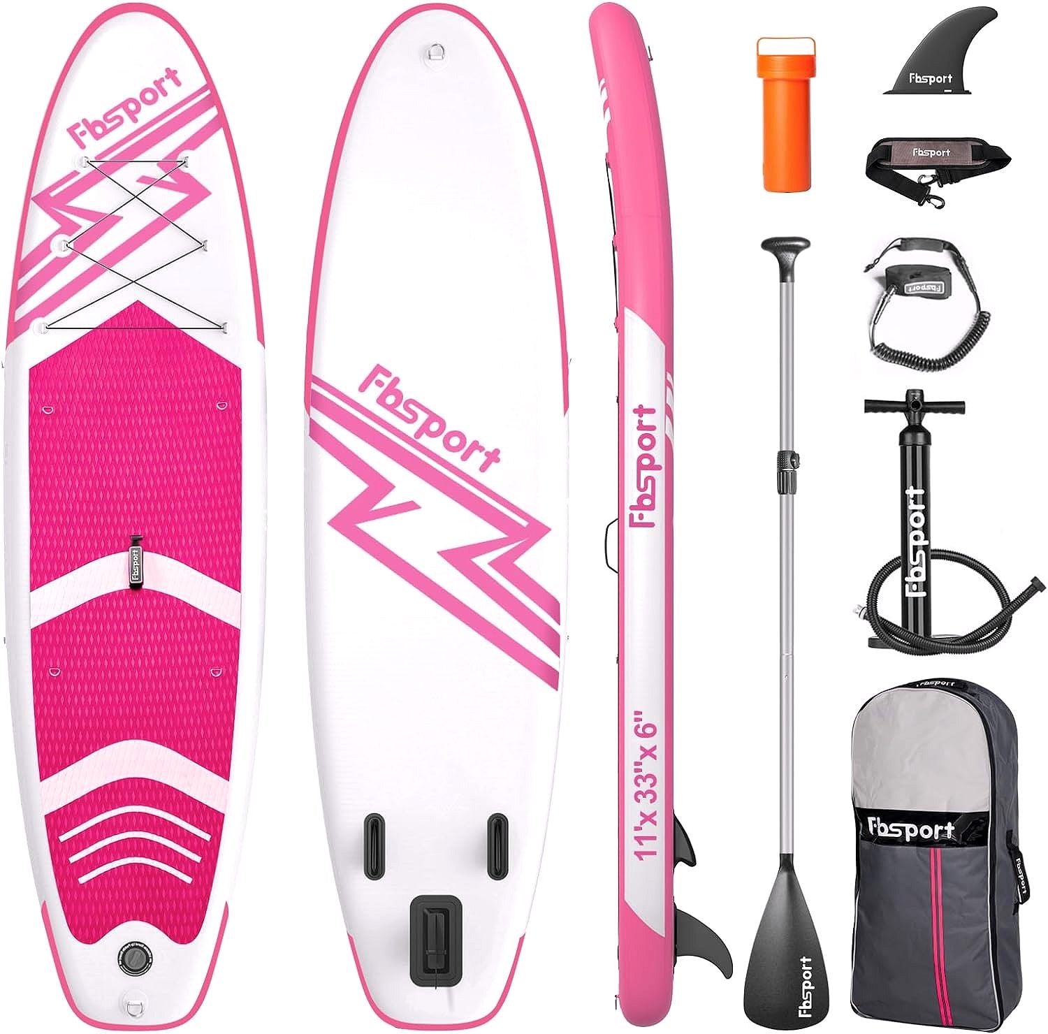 Premium Stand Up Paddle Board, Yoga Board with Durable SUP Accessories & Carry Bag | Wide Stance, Surf Control, Non-Slip Deck, Leash, Paddle and Pump for Youth & Adult