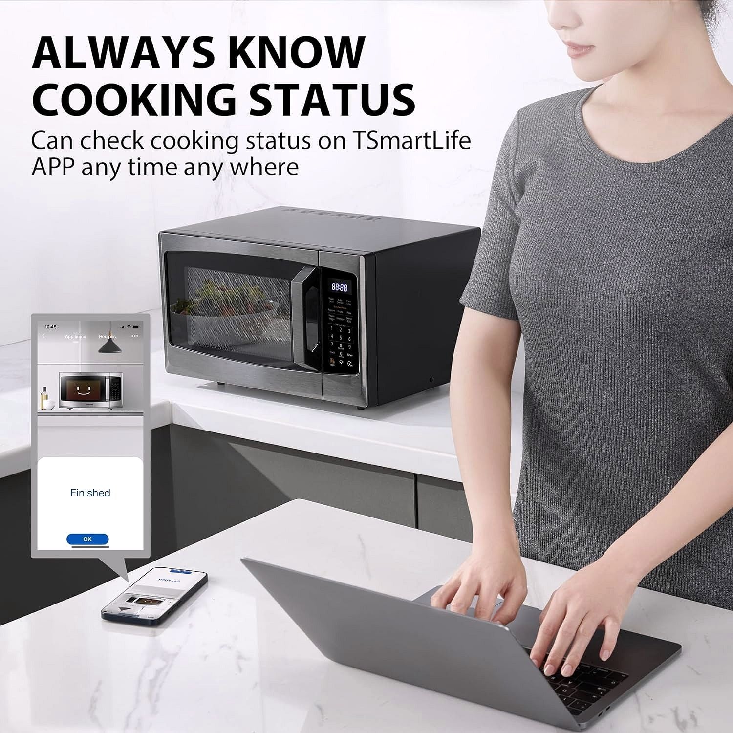 TOSHIBA 4-in-1 ML-EC42P(SS) Mikrowellenofen für die Arbeitsplatte