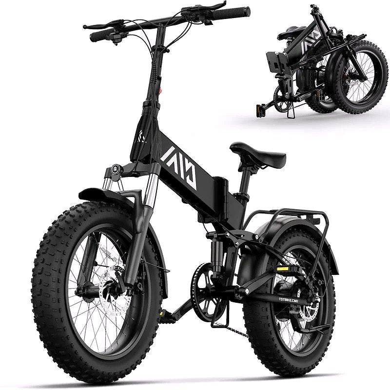 TST Electric Bike 4.0 Fat Tire Foldable E-Bike – 750W, 48V 13Ah