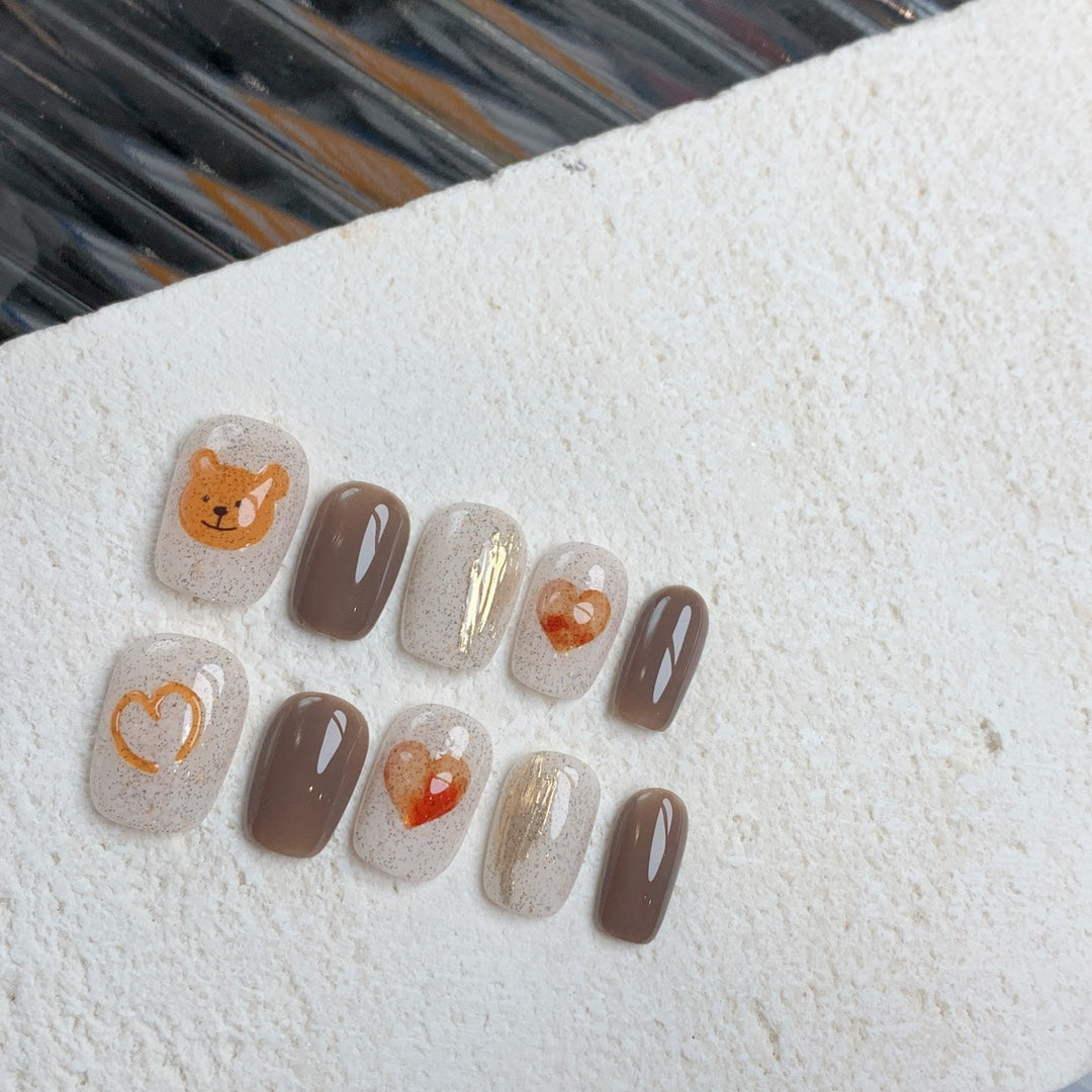 Siva Nail, Bear Playtime, Gemütlicher Charme, handgemachte Nagelpresse