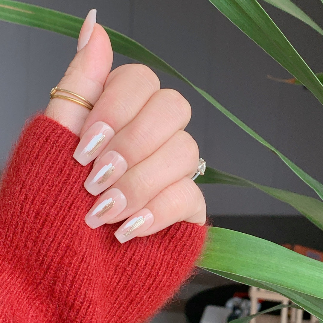 Siva Nail, Schillernder Traum, Eleganter Glanz, handgemachtes Aufdrücken von Nägeln