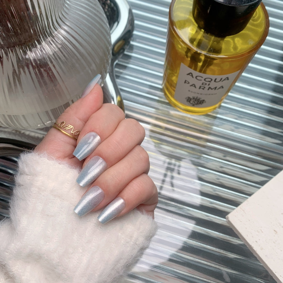 Siva Nail, Cosmic Clarity, Ombre Glitter, handgemachte Nagelpresse